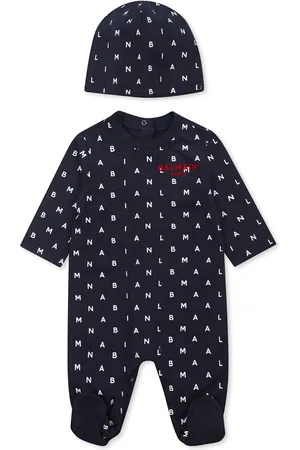 Balmain Babygrow Set For Babykids With Logo
