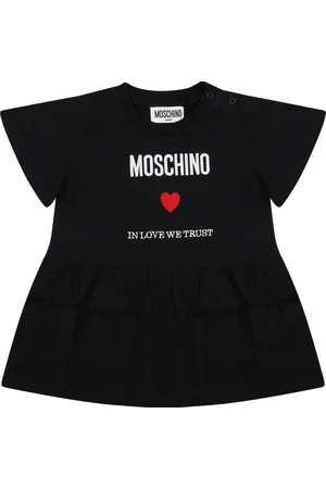 Moschino Dress For Baby Girl With Logo And Heart