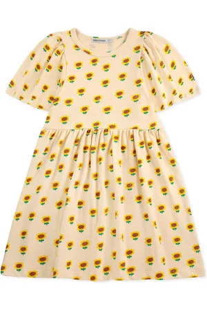Bobo Choses Dress For Girl With Sunflowers Print