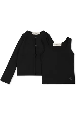 Calvin Klein Cardigan Set For Girl With Monogram