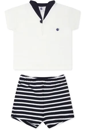 Petit Bateau Suit For Baby Boy With Logo