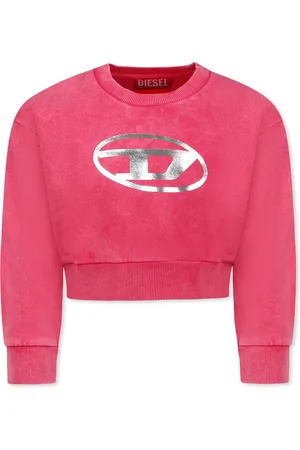 Diesel Crop Sweatshirt For Girl With Logo
