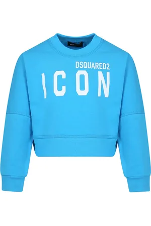 Dsquared2 Light Blue Sweat-shirt For Boy With Logo