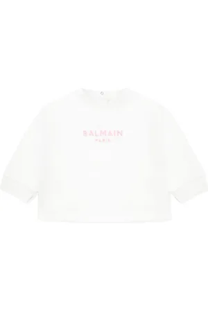 Balmain Sweatshirt For Baby Girl With Logo