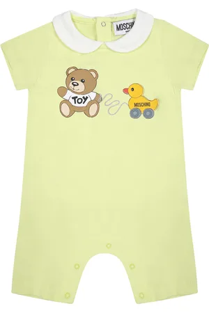 Moschino Romper For Babykids With Teddy Bear And Duck