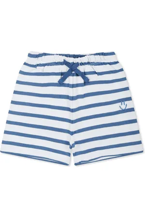Molo Light Blue Shorts For Baby Boy With Smile