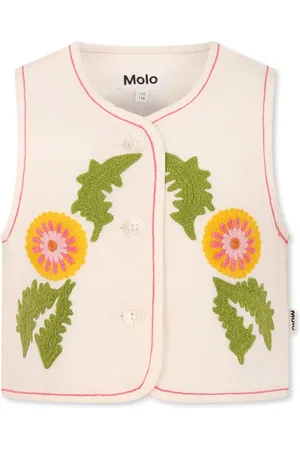 Molo Vest For Girl With Flowers