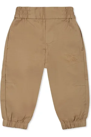 Burberry Trousers For Baby Boy With Equestrian Knight Logo