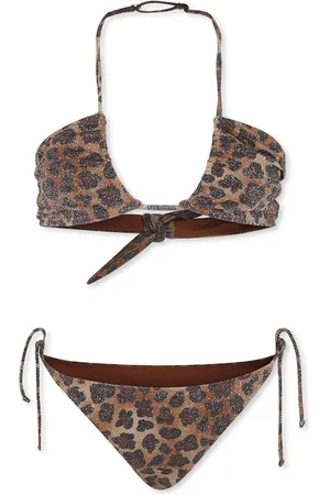 MC2 SAINT BARTH Bikini For Girl With Animalier Print