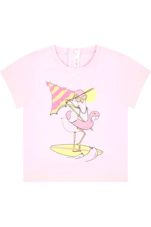 Billieblush T-shirt Rose Pour Bébé Fille Avec Flamant