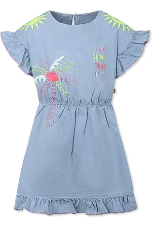 Billieblush Dress For Girl With Palm Tree