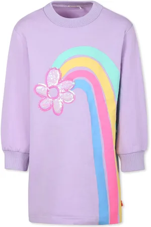 Billieblush Purple Dress For Girl With Flower
