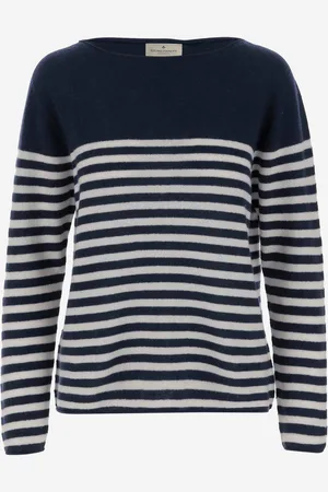 BRUNO MANETTI Cashmere Sweater With Striped Pattern