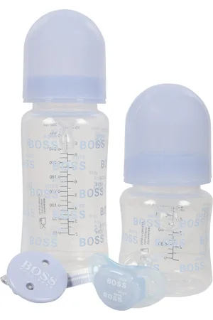 HUGO BOSS Light Blue Set For Baby Boy With Logo