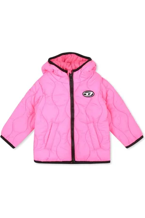 Diesel Down Jacket For Baby Girl With Logo