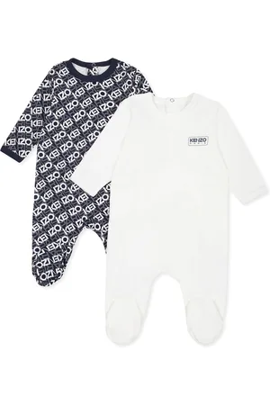 Kenzo Babygrow Set For Baby Boy With Logo