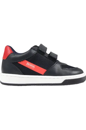 HUGO BOSS Black Sneakers For Boy With Red Details