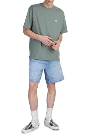 Carhartt Logo-patch Denim Shorts