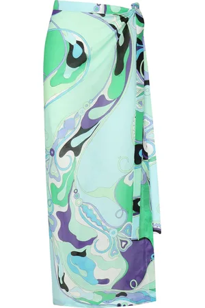 Puccini Long Skirt With Orchid Print