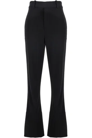 Bottega Veneta Flared Pants With Belt Loops In Viscose Blend Woman