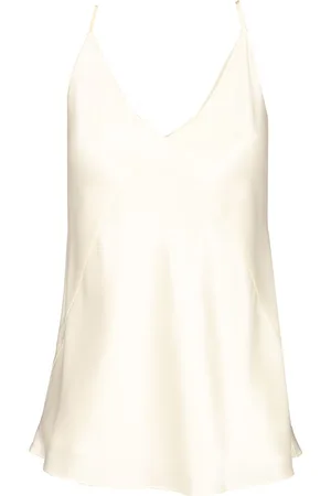 Max Mara Spaghetti Strap Satin Top