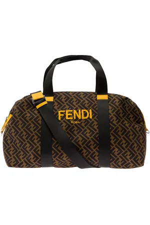 Fendi Weekend Bag With Shoulder Strap And All-over Ff Motif In Nylon Boy