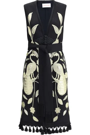 VALENTINO Embroidered Long Vest
