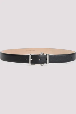 Alexander McQueen Thin Twin Skull Belt
