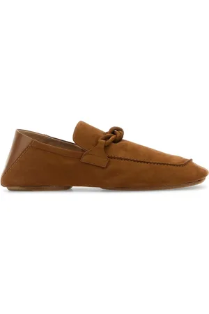 Bottega Veneta Camel Suede Daddy Loafers