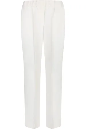 Brunello Cucinelli Beige Elastic Cady Trousers