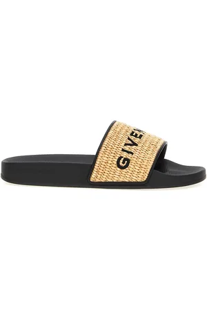 Givenchy Raffia Logo Embroidery Sandals