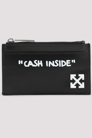 OFF-WHITE Jitney Quote Zipped Credit Card Case