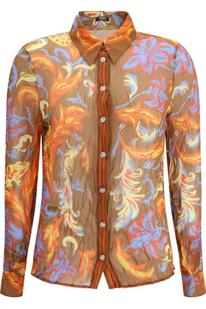 VERSACE Barocco Silk Crepe Shirt