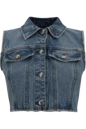Sportmax Buttoned Sleeveless Denim Gilet