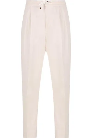 Brunello Cucinelli Drawstring Tapered Leg Trousers