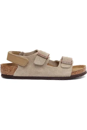Birkenstock Milano Hl Kids Taupe, Suede Leather