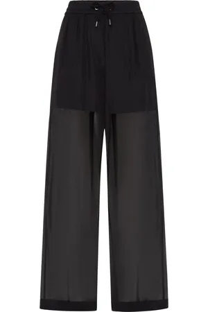 Brunello Cucinelli Semi-transparent Cotton Trousers