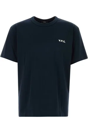 A.P.C. A. P.C. Navy Blue Cotton T-shirt