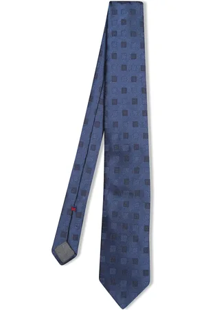Brunello Cucinelli Dark Geometric Tie