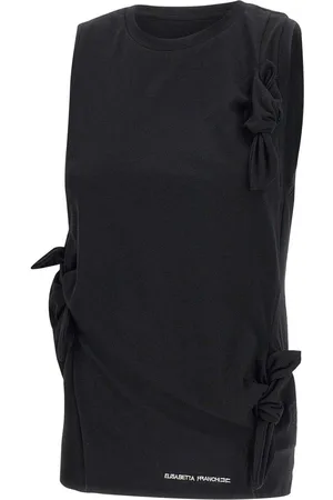 Elisabetta Franchi Bow-detailed Jersey Tank Top