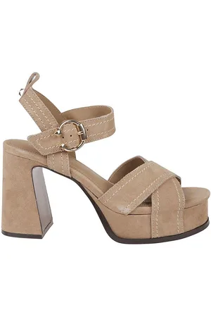 Ash Melany Cross-over Strap Platform Sandals