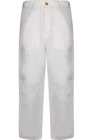 Brunello Cucinelli Cream Linen Cotton Cargo Pants