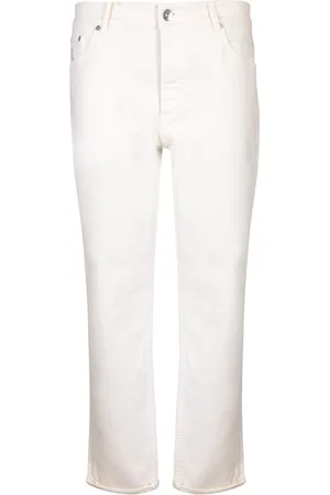 Brunello Cucinelli Five Pockets Cream Trousers