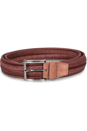 Orciani Burnt Linen Braided Belt