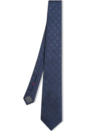 Brunello Cucinelli Geometric Pattern Tie