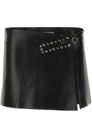 Gimaguas Leather Blanca Mini Skirt
