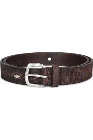 Orciani Multicolor Embroidered Dark Belt