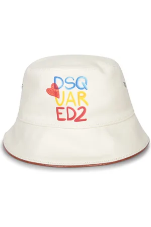 Dsquared2 Ivory Logo Bucket Hat