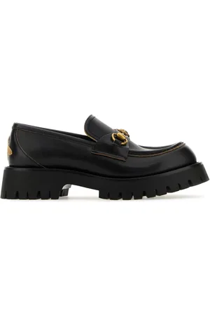 Gucci Black Leather Loafers