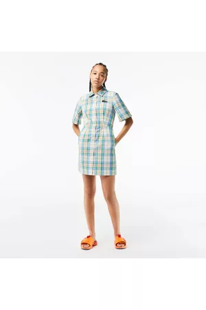 Lacoste Mujer Vestidos Estampados y Floreados - Vestido de mujer en mezcla de algodón con estampado